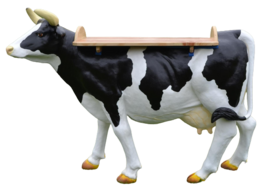 200 Levensgrote Koe met houten blad