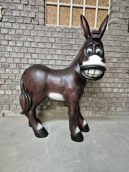 Ezel cartoon lachend