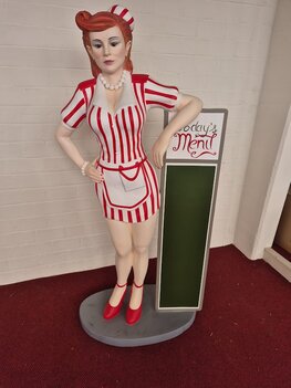 Levensgrote Amerikaanse Serveerster