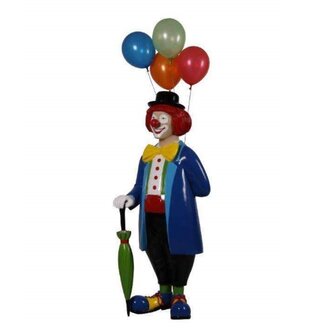 Levensgrote &nbsp;Clown met ballonnen