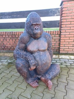 Zittende Gorilla