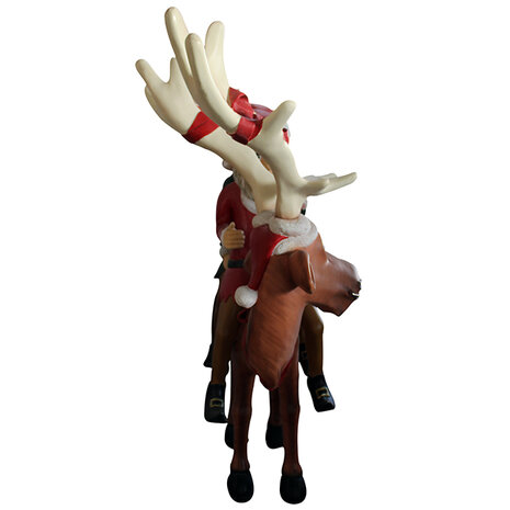 Elves ride on the Reindeer