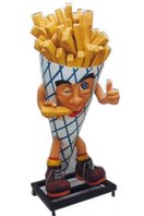 Patat Friet zak verrijdbaar