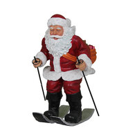 Kerstman op ski