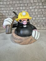 Mol cartoon bouwvakker