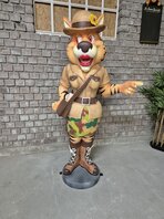 Tijger cartoon safari staand