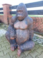 Zittende Gorilla